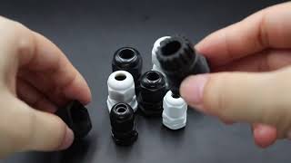 M8 M12 M16 M18 M20 Waterproof plastic Cable Gland Connectors [upl. by Ambrogio]