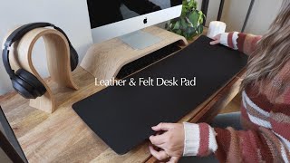 The Leather amp Felt Desk Pad  Vitrazza [upl. by Aggappora460]