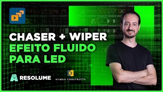 CHASER  WIPER Efeito Fluido para Painéis de LED  Resolume amp Hybrid Constructs [upl. by Anirhtak842]