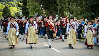 🎶 Festumzug mit Defilierung  Bezirksmusikfest in NußdorfDebant Osttirol 2023 [upl. by Nevak35]