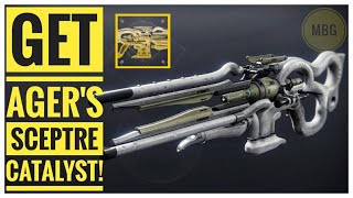 How to get Agers Scepter catalyst and easy kills  Destiny 2 Witch Queen [upl. by Tsenrae404]