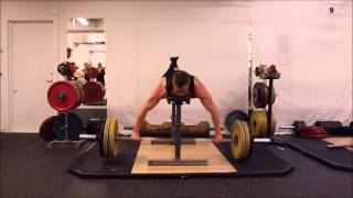 Martin BW 1051 kg Low Rep Bench row 107 kg [upl. by Jevon]