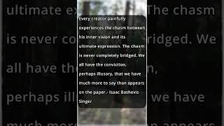 Motivational Quote On Inner Vision amp Ultimate Isaac Bashevis Singer motivation MotivationalQuote [upl. by Icam13]