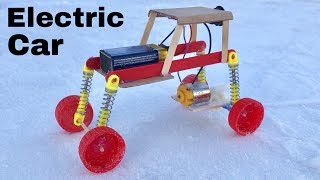 How to Make a Shock Absorber Car  Electric Car [upl. by Curren]