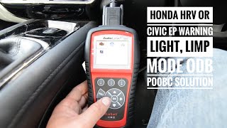 Honda HRV CRV or Civic EP Warning light limp mode ODB P00BC solution part 1 [upl. by Chitkara]