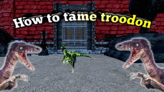 How to tame troodon  troodon taming  Ark survival evolved mobile [upl. by Eanyl]