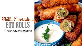 Philly Cheese Steak Egg Rolls [upl. by Urbain]