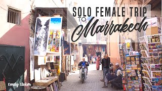 Female Solo Travel in Marrakech  Travel Vlog [upl. by Asihtal]