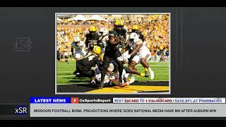 Missouri Football Bowl Projections Where Does National Media Have Mu After Auburn Win [upl. by Tserof]