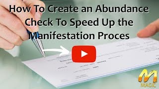 Manifest Money in Less than 24 Hours  Using an Abundance Check [upl. by Maier]