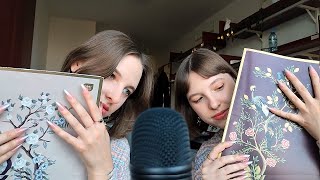 real twin sisters do ASMR in perfect sync [upl. by Ireva857]