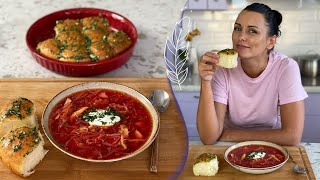 УКРАИНСКИЙ БОРЩ 🍲 с чесночными пампушками 🍞 Безумно вкусно 😋Фирменный РЕЦЕПТ от Лизы Глинской 😉👌 [upl. by Vitoria]