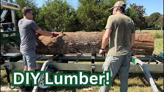 Cutting Tulip Poplar Log into Board amp Batten [upl. by Chastain]