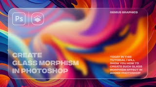 How To Create Glass Morphism Effect In Photoshop [upl. by Ennaitsirhc]