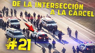 Persecuciones policiales en EEUU De la intersección a la cárcel 21 [upl. by Airb]