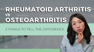 Osteoarthritis vs Rheumatoid arthritis 3 Things to tell the difference [upl. by Aissatan229]