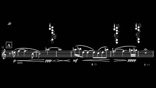 Dalton H Regnier postnap haze  for unaccompanied clarinet score video [upl. by Llerot987]