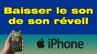 Comment baisser le son du réveil sur iPhone [upl. by Aelaza]