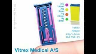 VITREX® STERILANCE® Press Safety Lancet [upl. by Nnylecoj597]