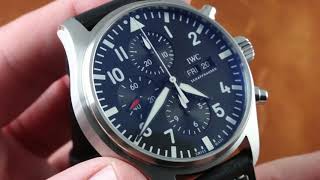 IWC Pilot’s Watch Chronograph IW377709 Luxury Watch Review [upl. by Solohcin]