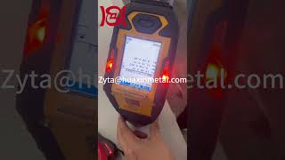 XRF VIDEO PMI testing for 304 plates sheets304PMI xrf [upl. by Layod]