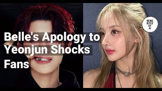 Kiss Life Belle Apologizes to TXTs Yeonjun Over Controversial TikTok Video [upl. by Wurtz]