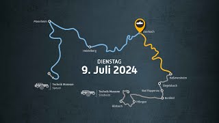 U17  von Eberbach nach Haßmersheim 9 Juli 2024 [upl. by Rovit5]