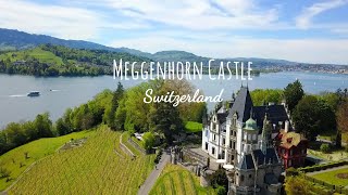 Meggenhorn Castle  Meggen  Luzern Switzerland  DJI Mavic Pro platinum drone 4k video [upl. by Jameson]