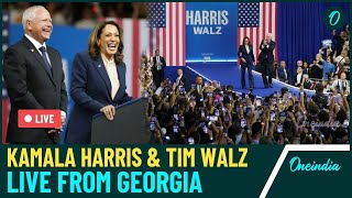 Kamala Harris amp Tim Walz Energize Savannah for 2024 Presidential Voting [upl. by Notlem]