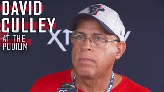 David Culley Meets with the Media Ahead of Texans Training Camp [upl. by Ecyrb]