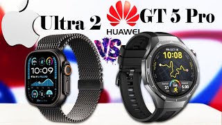 Apple Watch Ultra 2 Black vs Huawei Watch GT 5 Pro [upl. by Posehn]