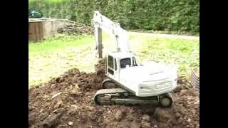 RC BUILDING SITE RC EXCAVATOR AT WORK RC BUILDING MACHINES BIG RC MACHINES [upl. by Frasco]