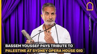 Bassem Youssef pays tribute to Palestine at Sydney Opera House gig [upl. by Abas824]