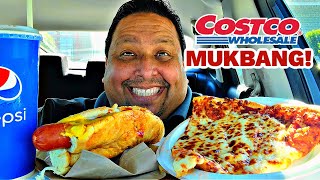 328 COSTCO MUKBANG 먹방  Hot Dog Cheese Pizza amp Pepsi [upl. by Elly]