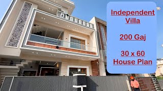 Modern House Design 30x60 Double Story 4 BHK Villa Best Interior Design House For Sale [upl. by Emeline]