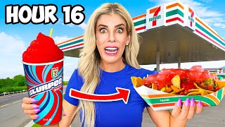 Eating Only 711 Food Hacks for 24 Hours [upl. by Alrats]