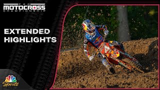 Pro Motocross 2024 EXTENDED HIGHLIGHTS Round 11 Ironman  82424  Motorsports on NBC [upl. by Ressan]