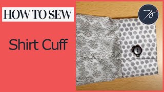 How to create a Shirt Cuff with a continuous lap [upl. by Humo]