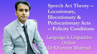 Speech Act Theory  Locutionary Illocutionary amp Perlocutionary Acts  Felicity Conditions [upl. by Inalial171]