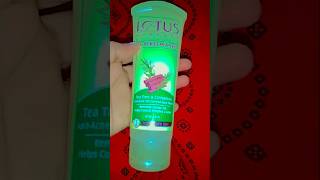 Lotus herbals teatree face wash for oil control viralvideo subscribe [upl. by Bordy]