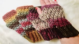 Crochet 🧶 fingerless gloves 🧤 pattern [upl. by Liatnahs]