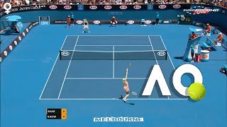 Tennis elbow 2013 GAMEPLAY  Maria Sharapova vs Agnieszka Radwańska  AO TENNIS 2018 [upl. by Egap]