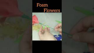 foamiran flower makingfoamiran flowers tutorialflowers foamsheetcraft ytshorts diy craft [upl. by Osugi]