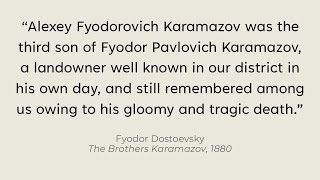 Hooked from the First Line  The Brothers Karamazov [upl. by Curley]