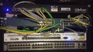 Mikrotik Server Room ISP Setup CCR101612G RB3011UIASRM CISCO 3560G [upl. by Scharff]