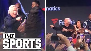 Cardi B Dances With Robert Kraft at PreSuper Bowl Party Meek Mill Approves  TMZ Sports [upl. by Ainav]