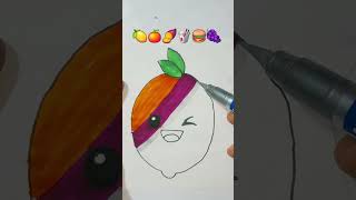 Satisfying creative artwork 🍋🍊🍠🥡🍔🍇 ytviral trendingshorts [upl. by Eberto]