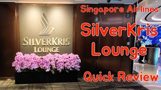 Singapore Airlines SilverKris Business Lounge Singapore Changi Airport  Quick Review [upl. by Akiehsat]