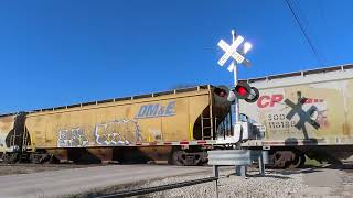 CP 7019 2nd St railroad crossing in Bates City MO [upl. by Lynelle900]