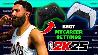 Best Settings For MyCareer In NBA 2K25 Gameplay Settings Controller Settings Coach Settings [upl. by Amando]